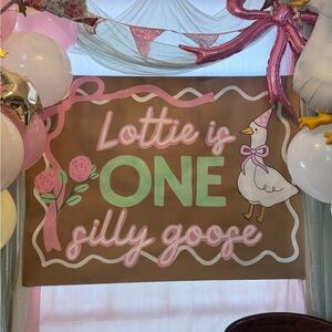 Lottie Silly Goose Party Banner